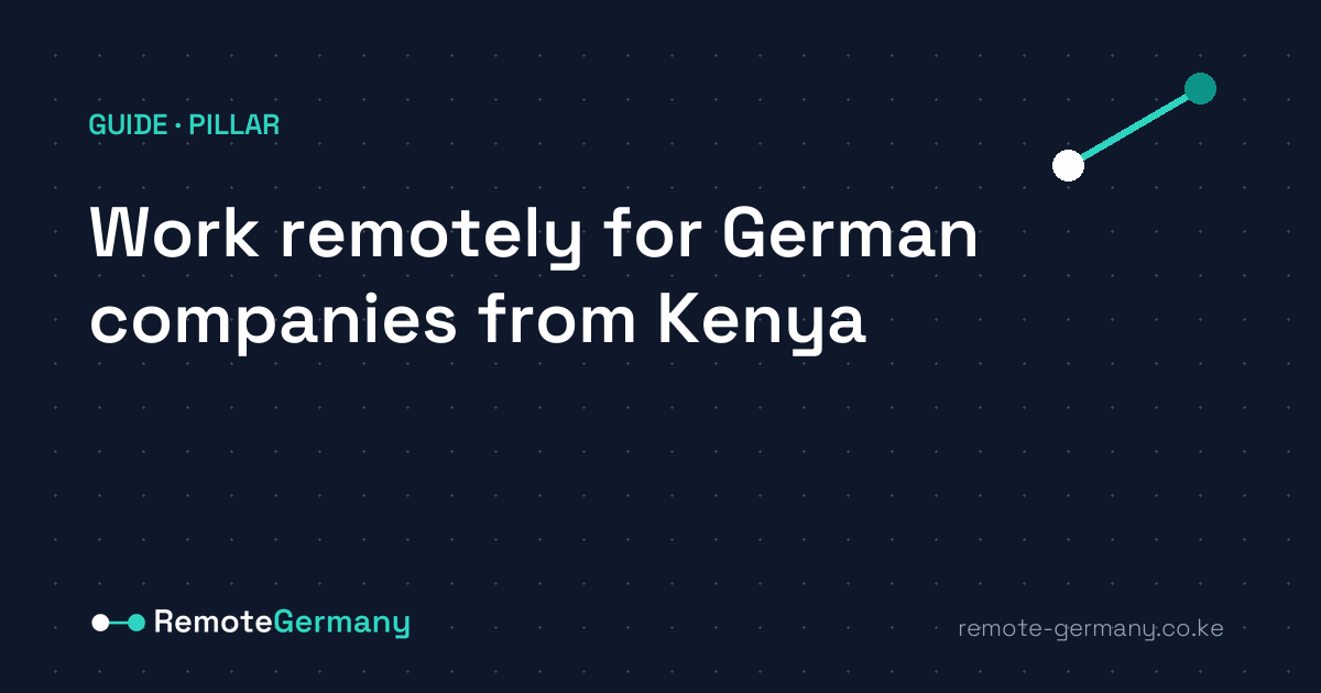 How Kenyans can work remotely for German companies